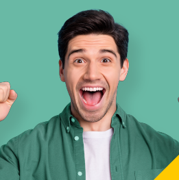 hombre feliz de usar los servicios odontologicos de dentivip