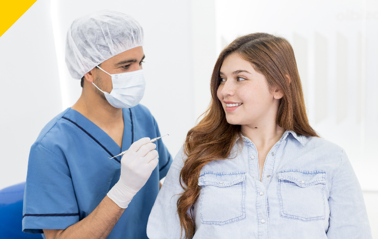 joven lista para recibir servicio de odontologia colsubsidio