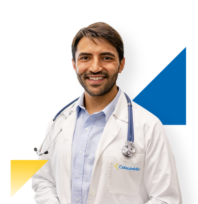 doctor de colsubsidio feliz de atender a afiliados a salud