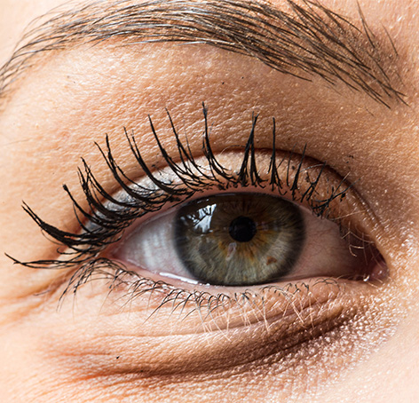 primer plano de ojo de mujer