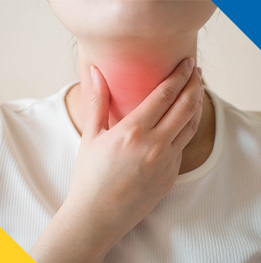 paciente con cancer de cuello manifestando dolor