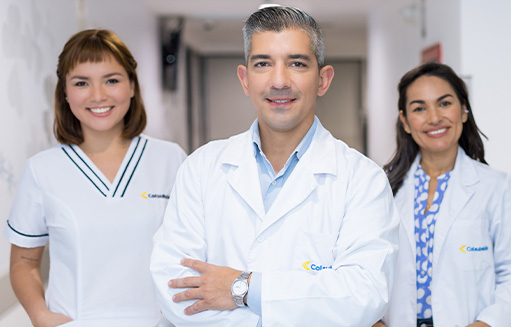 tres doctores de salud colsubsidio